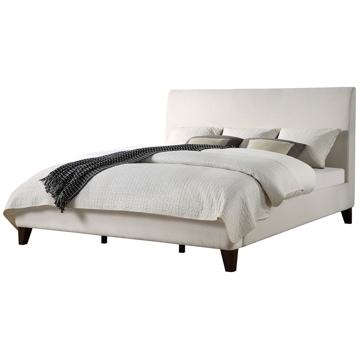 Northridge Home Upholstered Beige Queen Bed Costco Australia