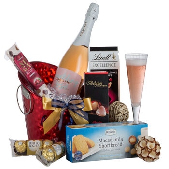Interhampers Sparkling And Chocolates Gift Box