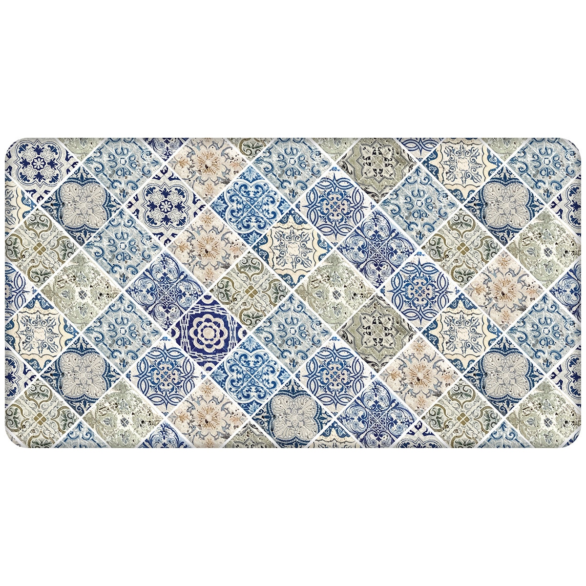 Comfort Chef Beveled Kitchen Mat - Tiles