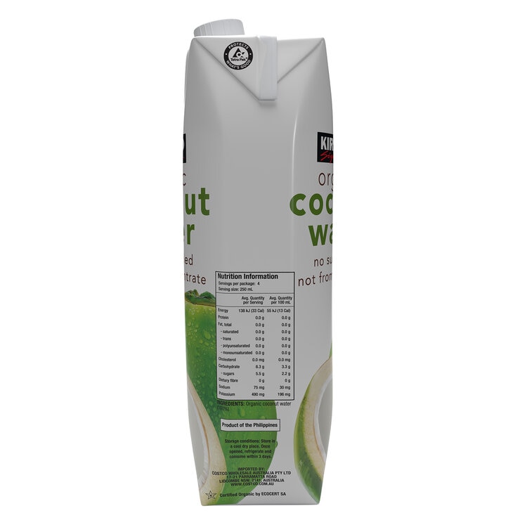 Kirkland Signature Organic Coconut Water 9 x 1L