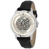 Maserati Ricordo Men's Automatic Watch R8821133006 Black band & silver