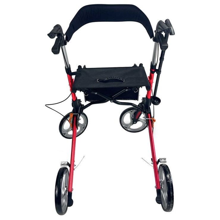 Altus Deluxe Euro Style Walker Rollator 10 Inch Wheel Red Altus Deluxe Euro Style Walker Rollator 10 Inch Wheel Red