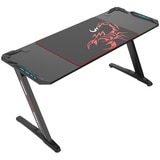 Eureka Ergonomic Z60 Black Gaming Desk with RGB Lights