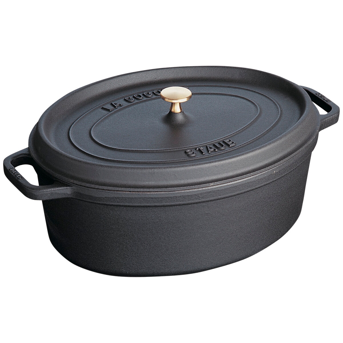 Staub Oval Cocotte Black 31cm Costco Australia