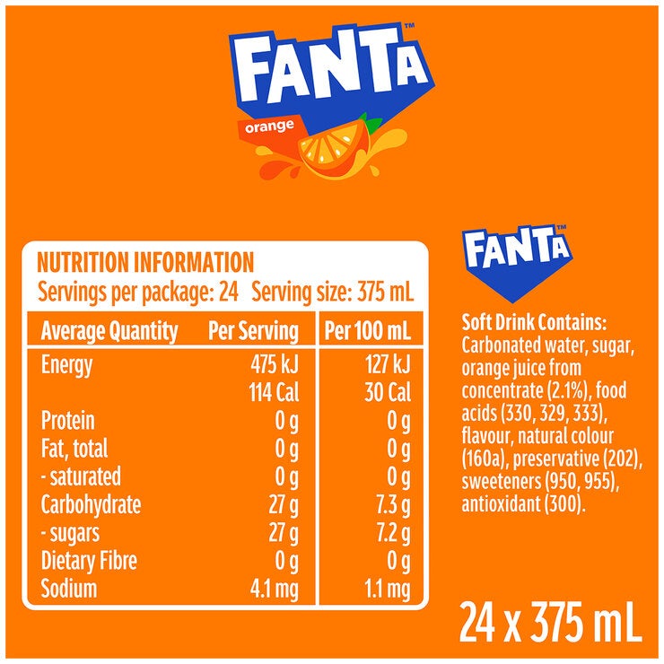 Coca Cola Variety Pack Fanta Sprite Coke Classic 375ml x 30 Pack