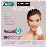 Kirkland Signature Micellar Daily Facial Cleansing Wipes 100 count