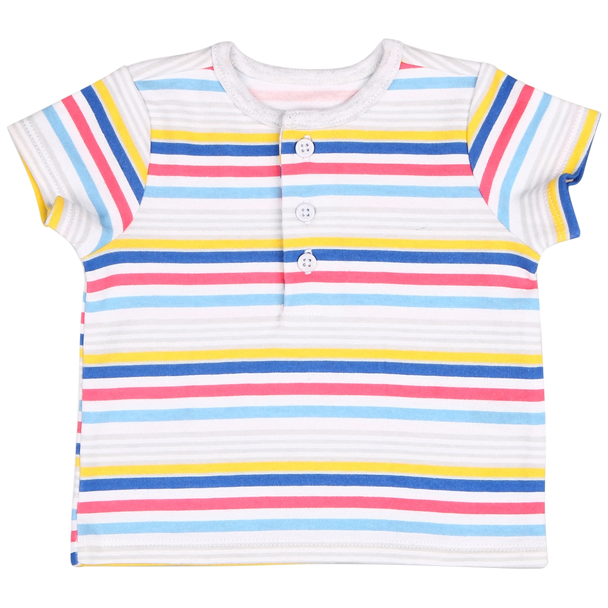 Peanut Shell 2pc Baby Set - Striped Top/Print Pants