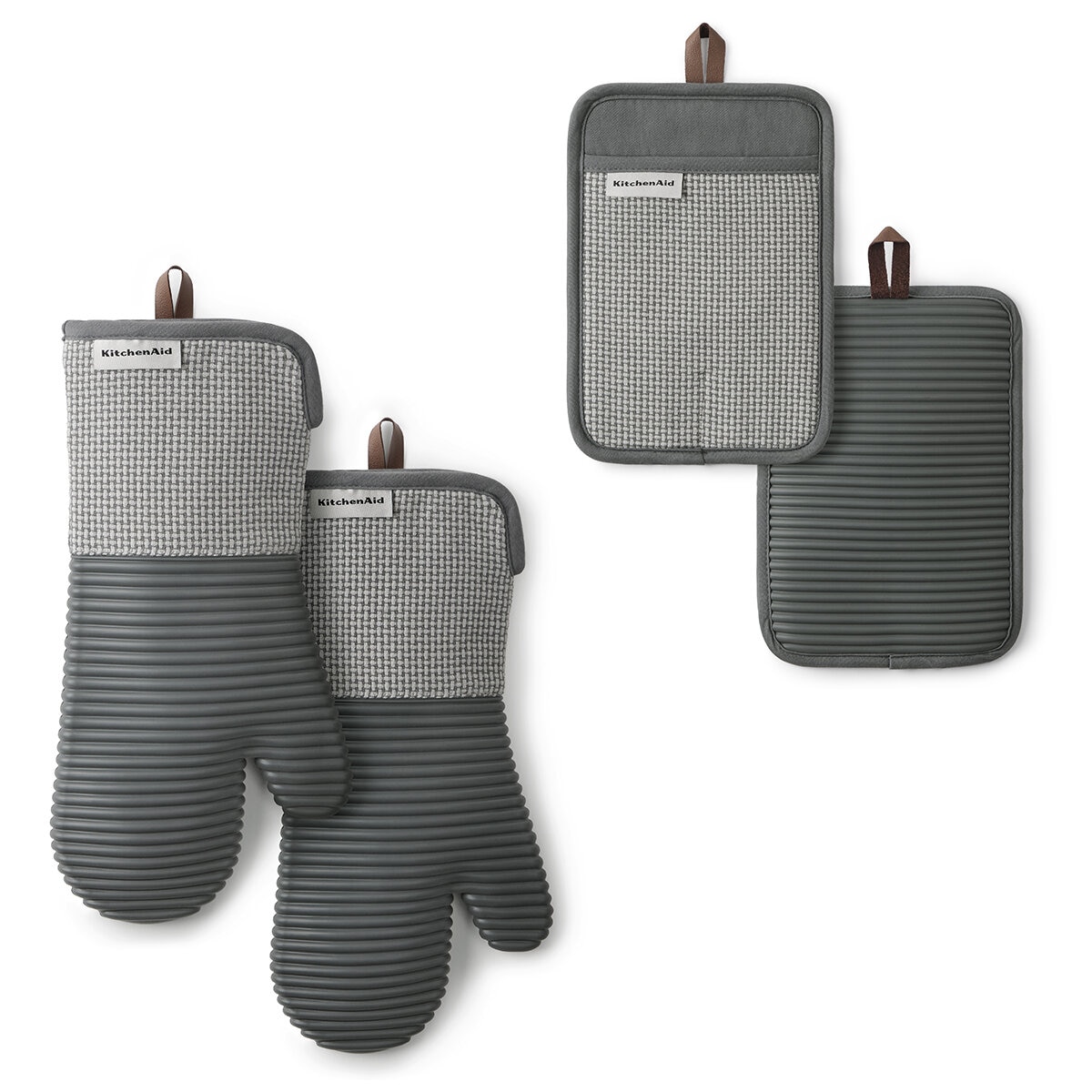 KitchenAid Basketweave Mitt & Pot Holder 4 pk KitchenAid Basketweave Mitt & Pot Holder 4 pk