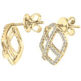 18KT Yellow Gold 0.33ctw Diamond Earrings