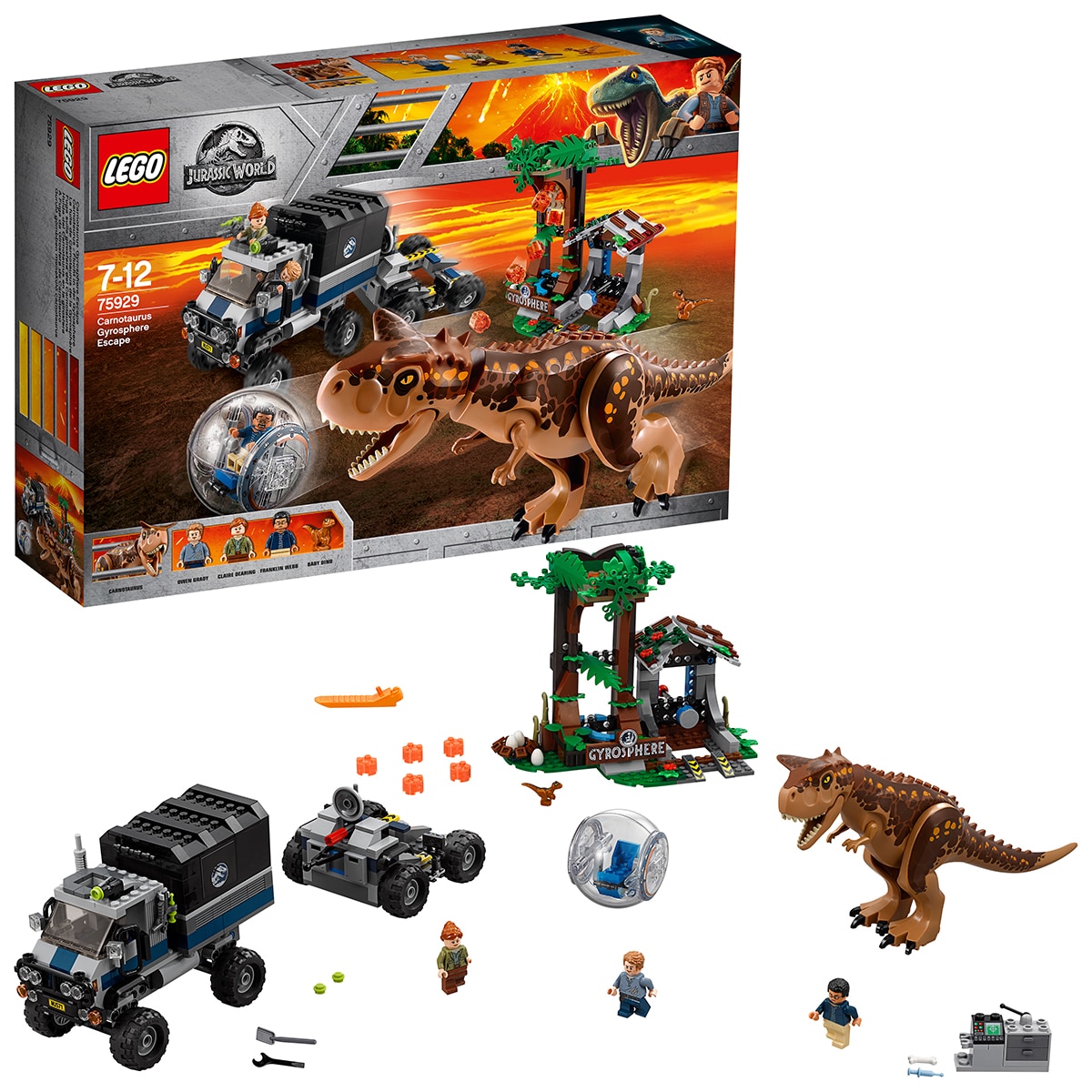 LEGO(R) Jurassic World - Carnotaurus Gyrosphere