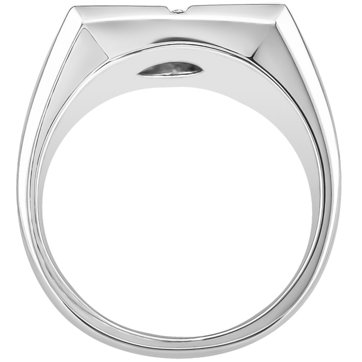 0.06ctw Diamond with Agate Mens Wedding Band