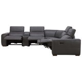 Aiden & Ivy Leather Power Reclining Sectional