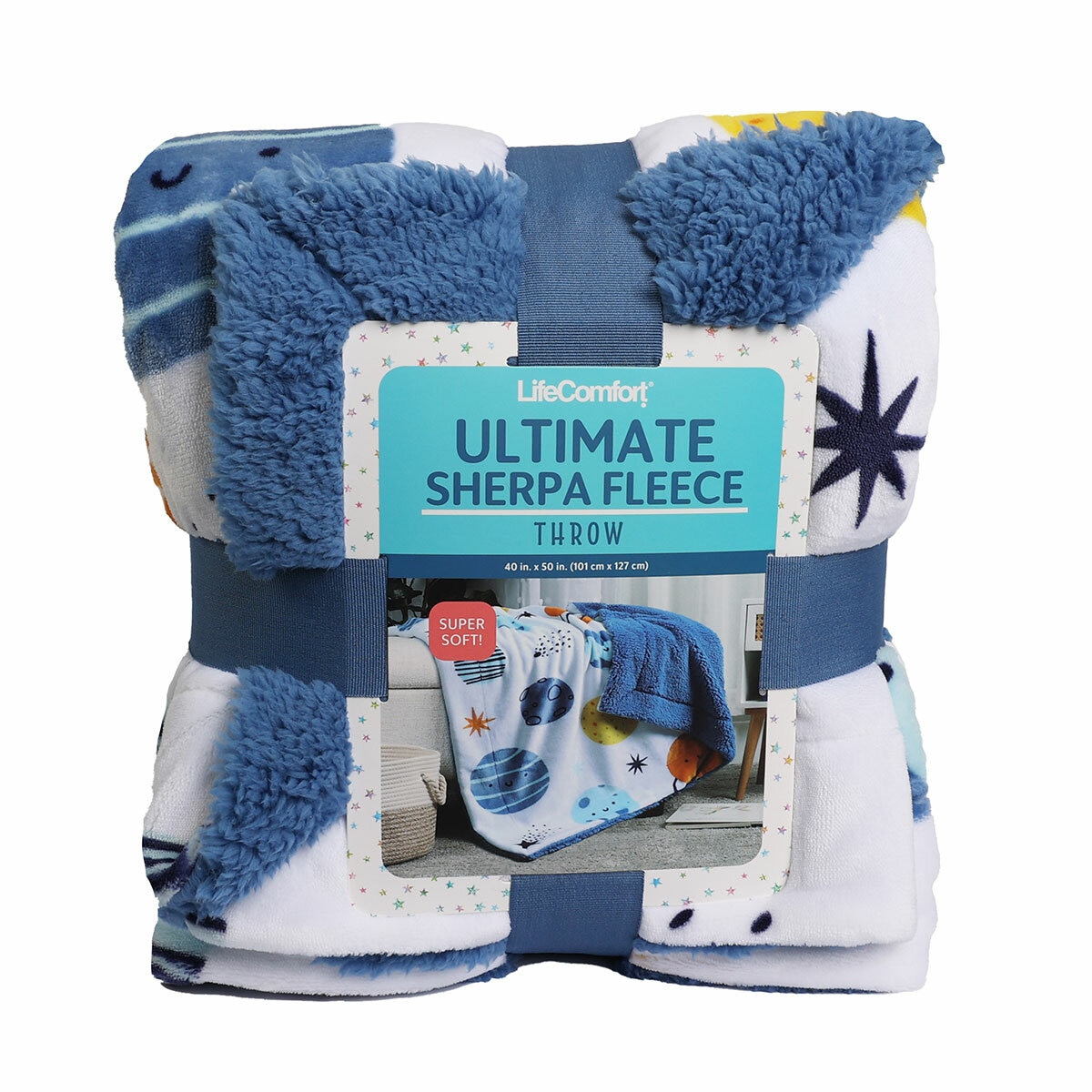 Life Comfort Ultimate Sherpa Throw 101 x 127 cm