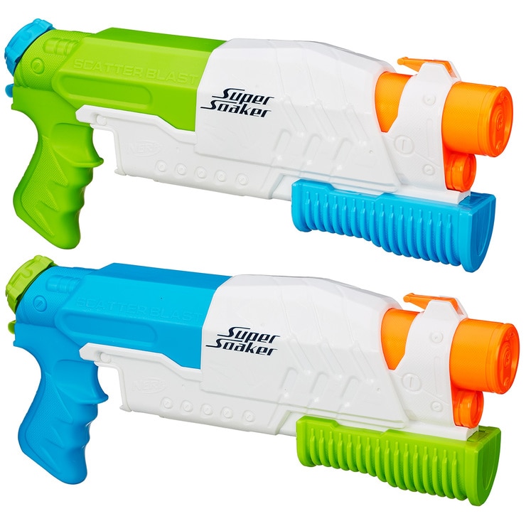Nerf Super Soaker Scatter Blast Water Gun 2pk Costco Australia