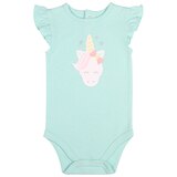 Peanut Shell 2pc Baby Set - Green Onsie/Pink Skirt
