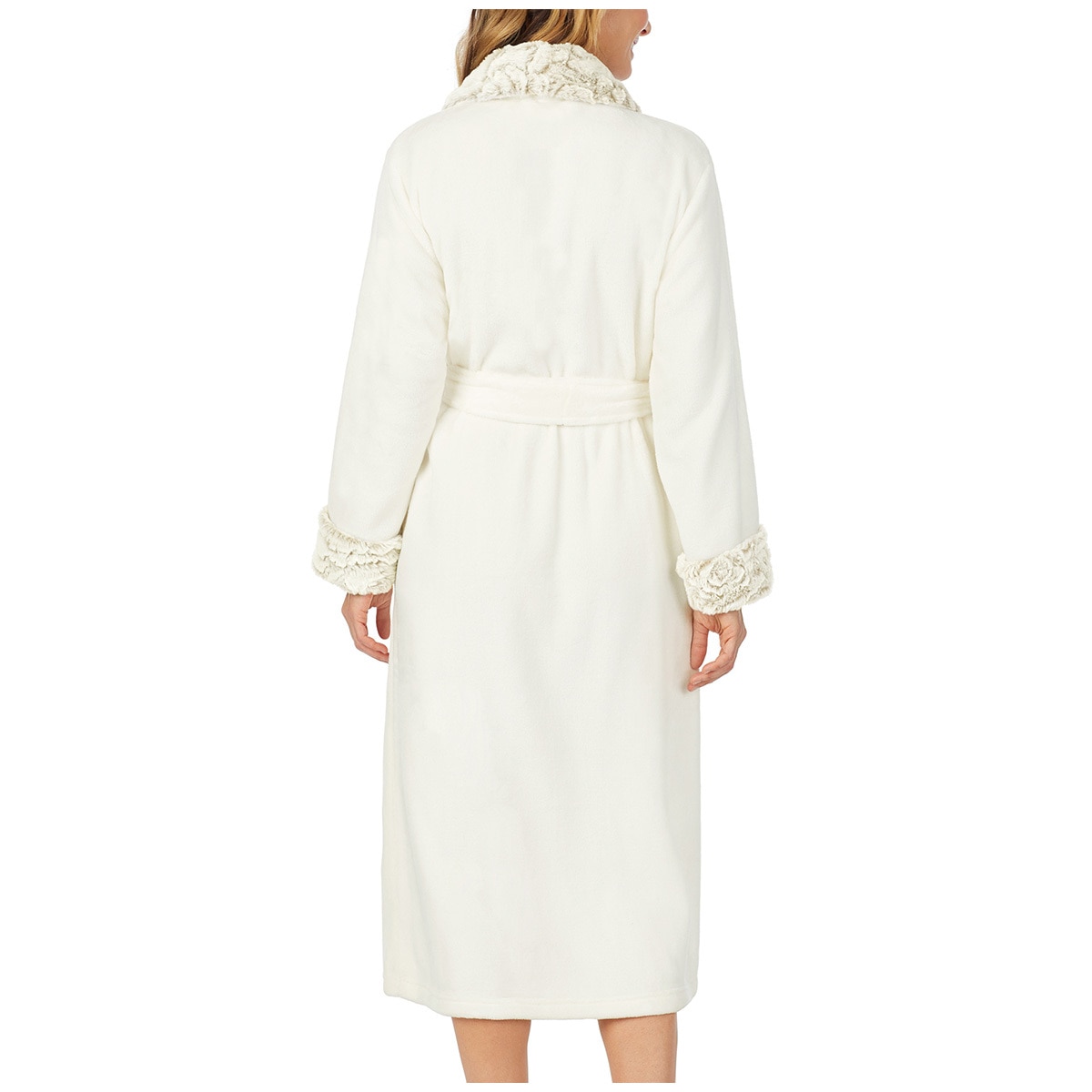 Carole Hochman Women's Plush Robe - Ivory