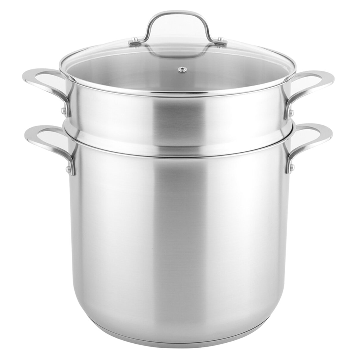 Linkfair Stainless Steel Stockpot With Steamer 15L Linkfair Stainless Steel Stockpot With Steamer 15L