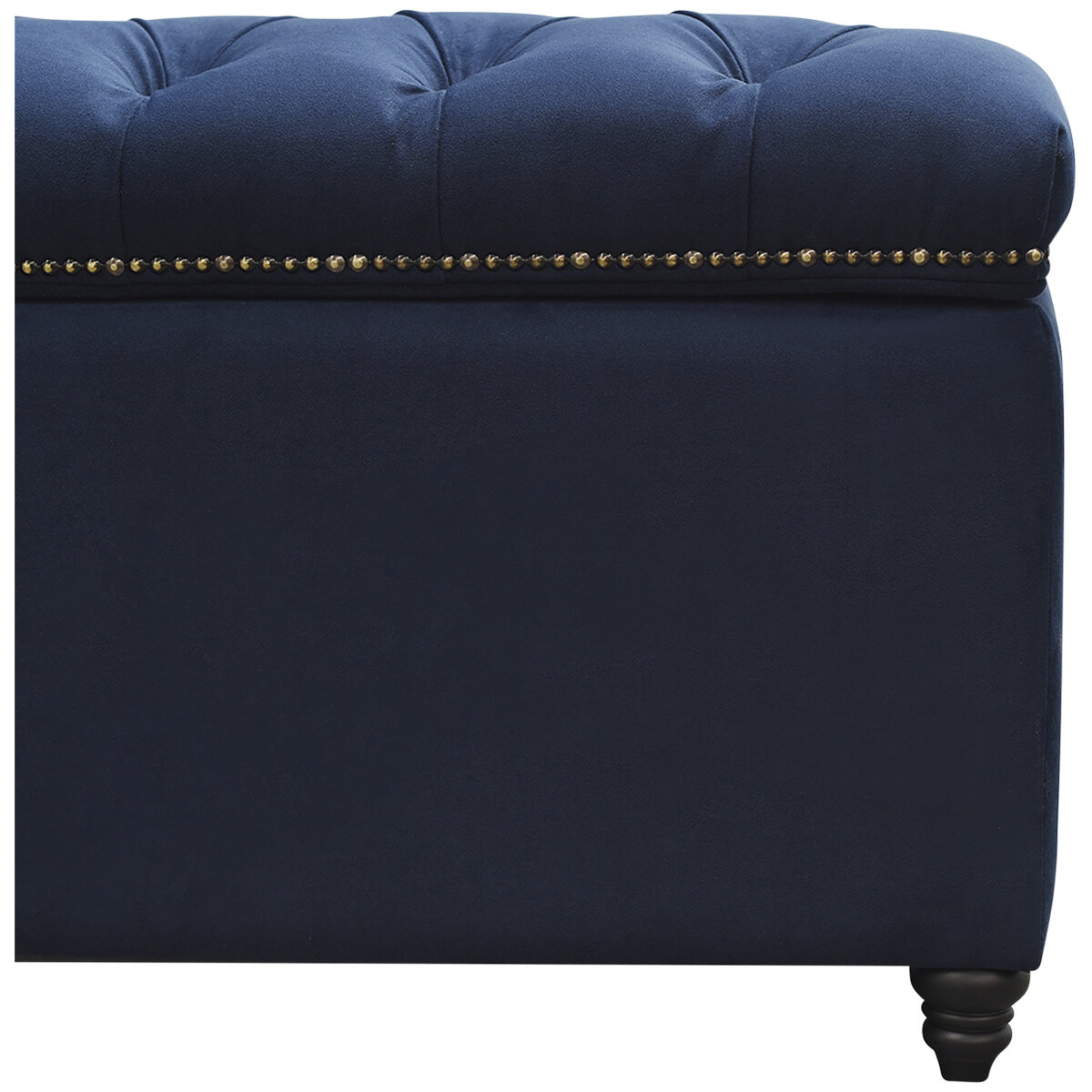 Moran Princess Storage Ottoman Blue