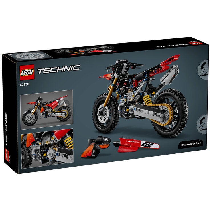 LEGO Technic Ducati Desmo450 MX Factory Motorcycle 42238