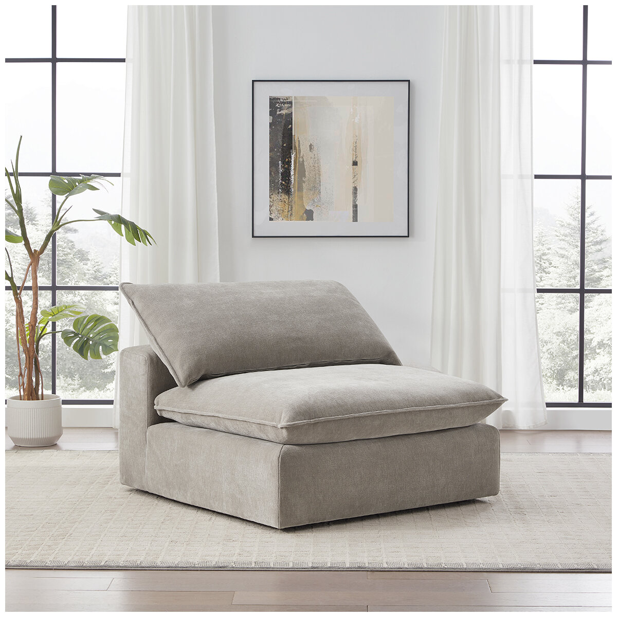 Aiden & Ivy Armless Chair Of The Sereen Sectional