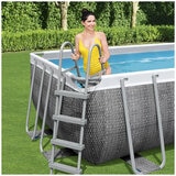 Bestway Power Steel Rectangular Pool Set 4.88M x 2.44M x 1.22M