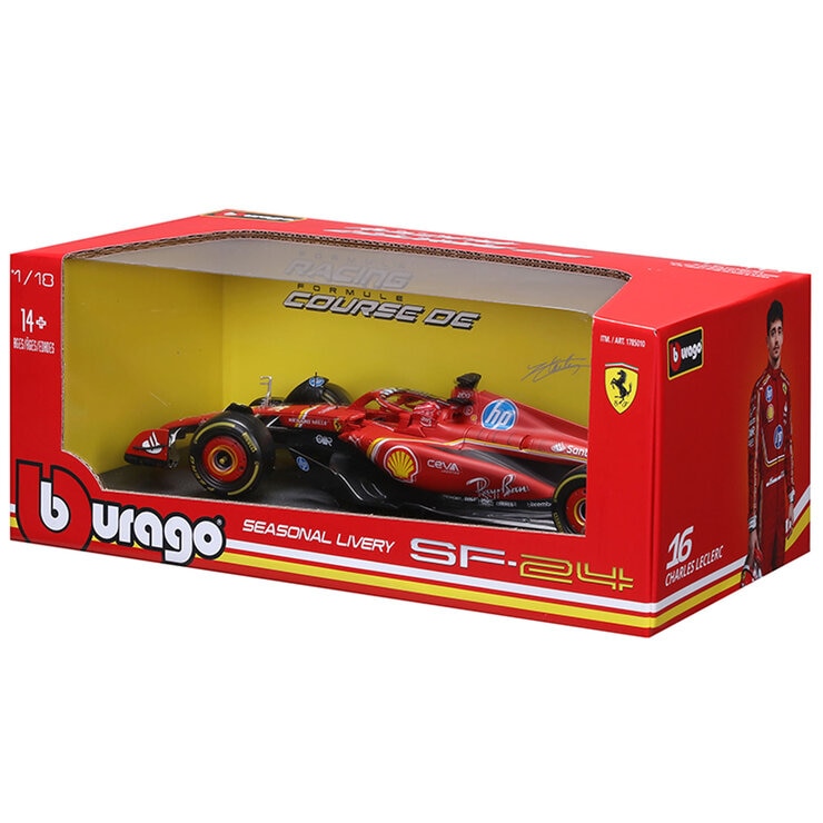 Maisto 1:18 Scale Formula 1 Diecast Cars Ferrari SF-24 2024 Charles Leclerc