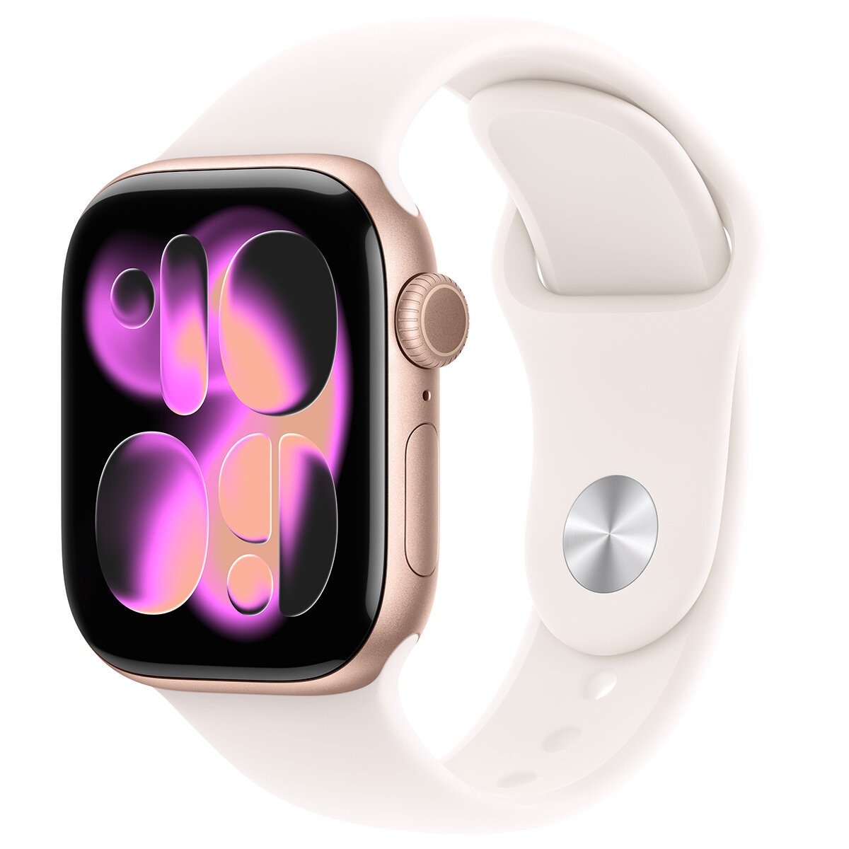 Apple Watch Series 11 GPS 42mm Rose Gold Aluminium Case with Light Blush Sport Band - S/M