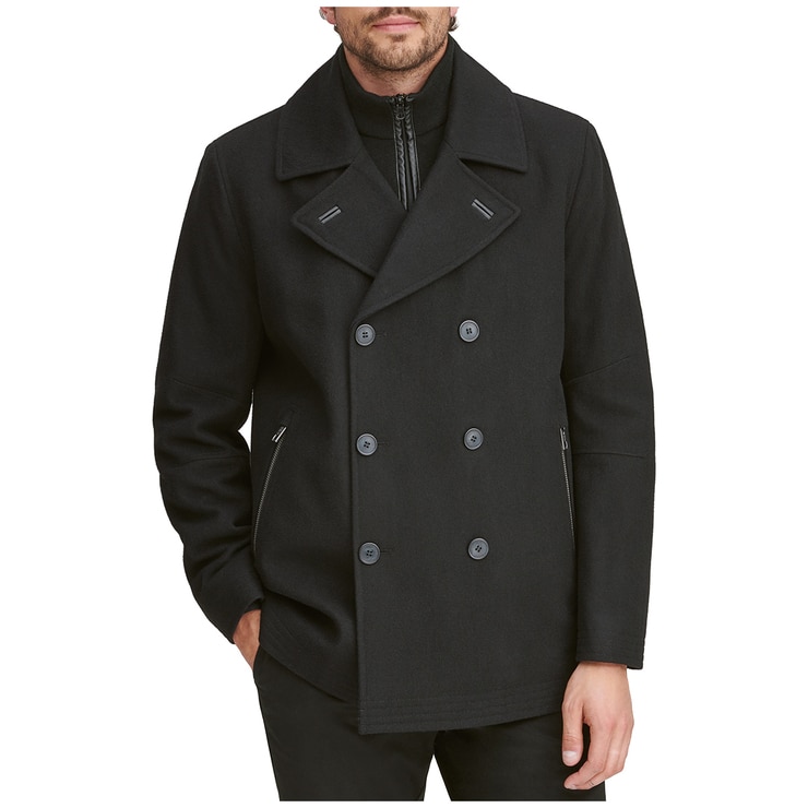 Andrew Marc Men's Emmett Wool Peacoat Black Costco Australia