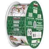 Kirkland Signature Wire Edged Holiday Ribbon 45.7m Kirkland Signature Wire Edged Holiday Ribbon 45.7m