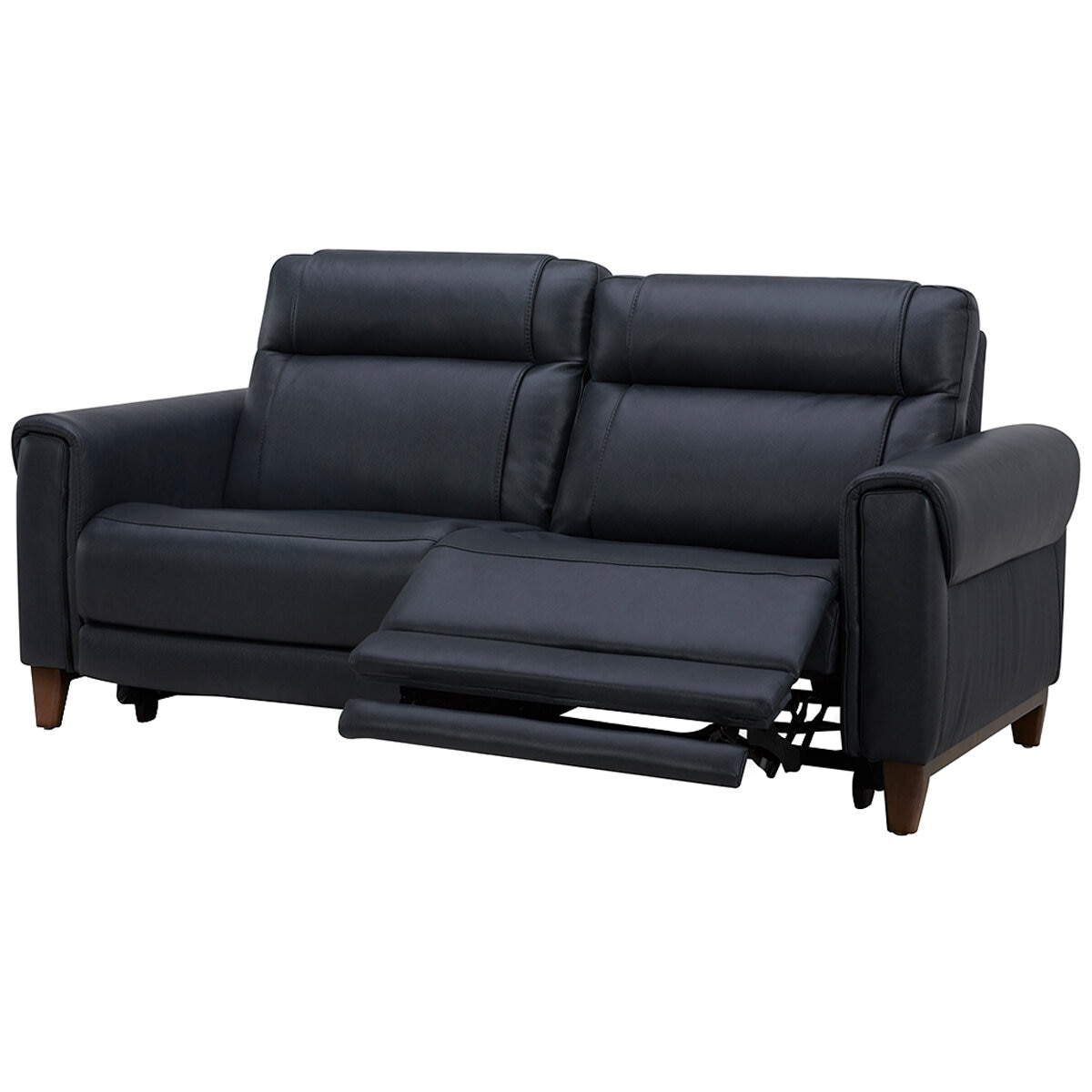 Aiden & Ivy Leather Power Reclining Sofa With Power Headrests