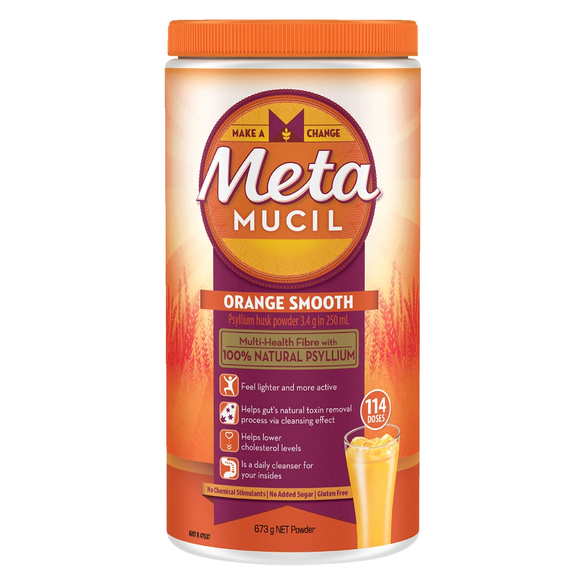 Metamucil Orange Smooth 4x673g
