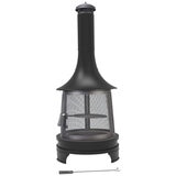 Black Matte Chiminea