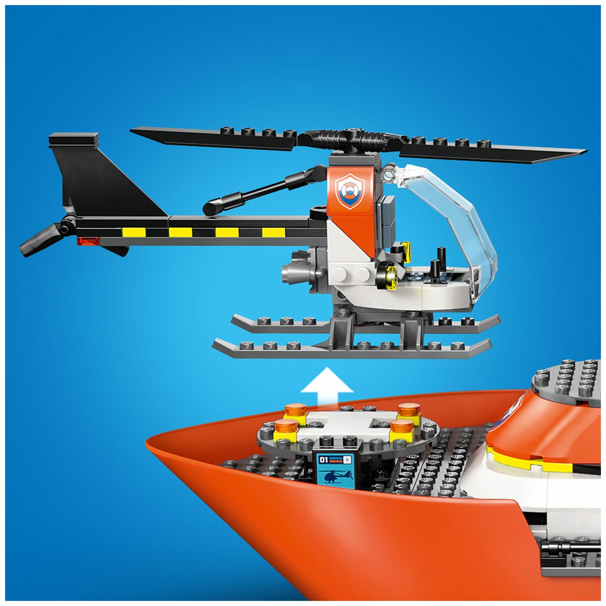 LEGO City Coast Guard Rescue Boat & Helicopter 60504