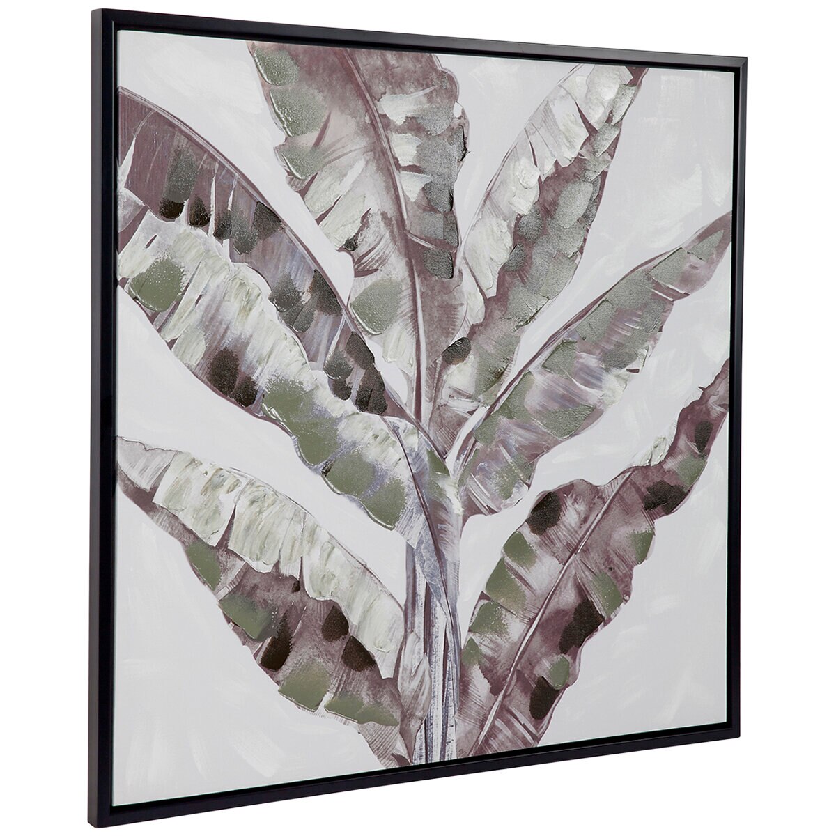 Cafe Lighting and Living Gillian Enhanced Canvas Print GreyWhite