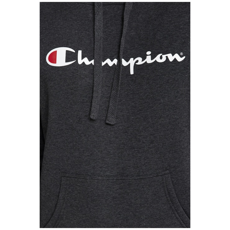 Champion Men's Script Hoodie Granite Grey