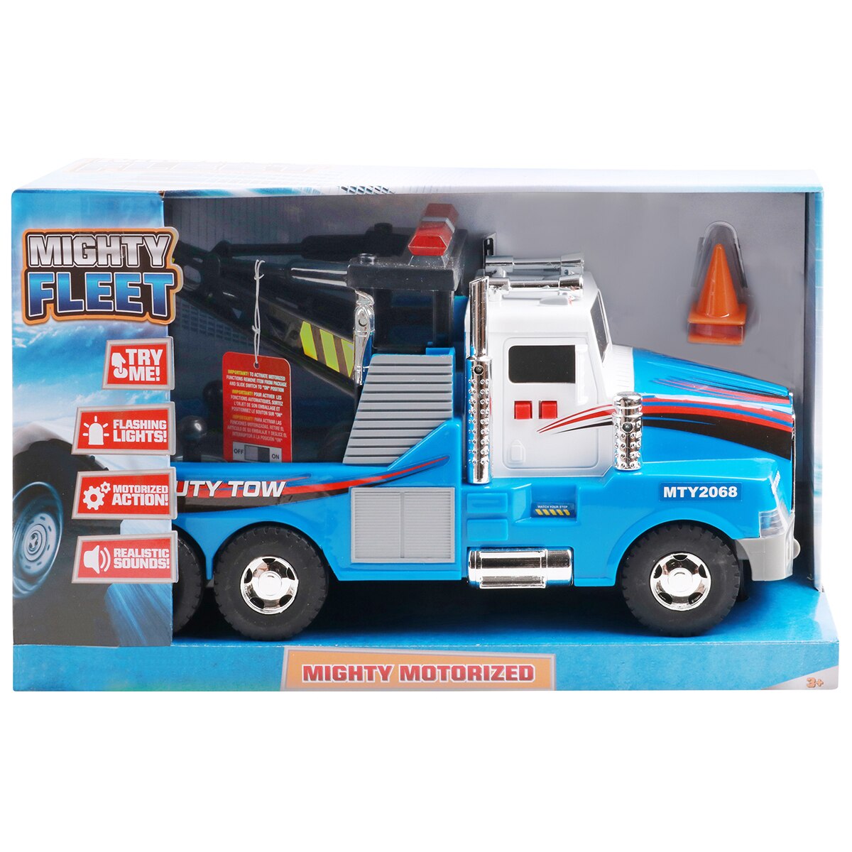 Mighty Fleet Motorised Assorted Vehicles Tow Truck Costco Australia