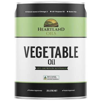 Heartland Oils Vegetable Oil 20L