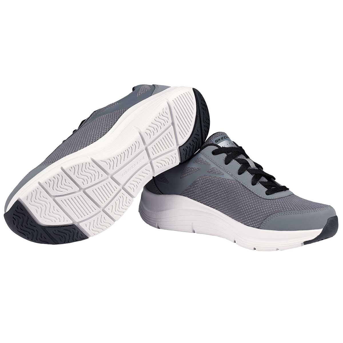 Skechers Mens Arch Comfort Shoe Grey