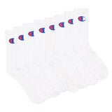 Champion Crew Sock 8 Pack White Champion Crew Sock 8 Pack White