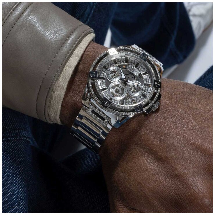 GUESS King Stainless Steel Multifunction Men's Watch GW0497G1
