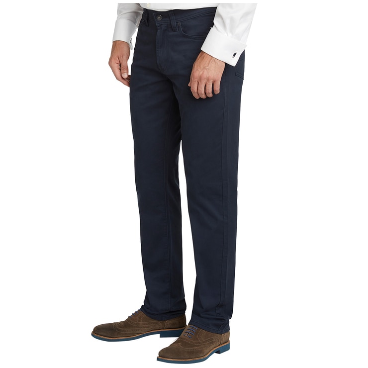 Kirkland Signature Men's 5 Pocket Brushed Cotton Twill Pants Dress Blues Costco Australia