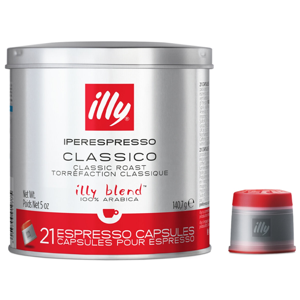 illy Classico Iperespresso Coffee Capsules 8843 6x140g 126 Pack