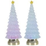 Glitter LED Christmas Trees Set of 2 Glitter LED Christmas Trees Set of 2