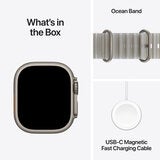 Apple Watch Ultra 4 GPS + Cellular 49mm Natural Titanium Case with Translucent Grey Ocean Band Apple Watch Ultra 4 GPS + Cellular 49mm Natural Titanium Case with Translucent Grey Ocean Band