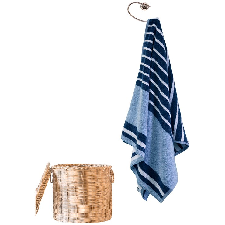 Trident Tru Melange Bath Towel Navy Costco Australia