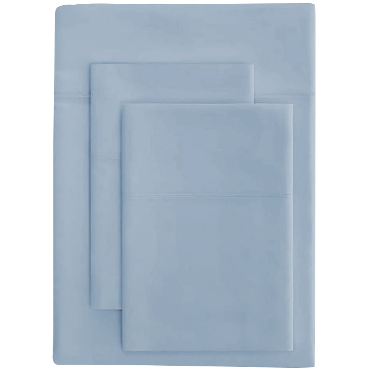 Bdirect Royal Comfort - Balmain 1000TC Bamboo cotton Quilt Cover Sets (Queen) - Blue Fog