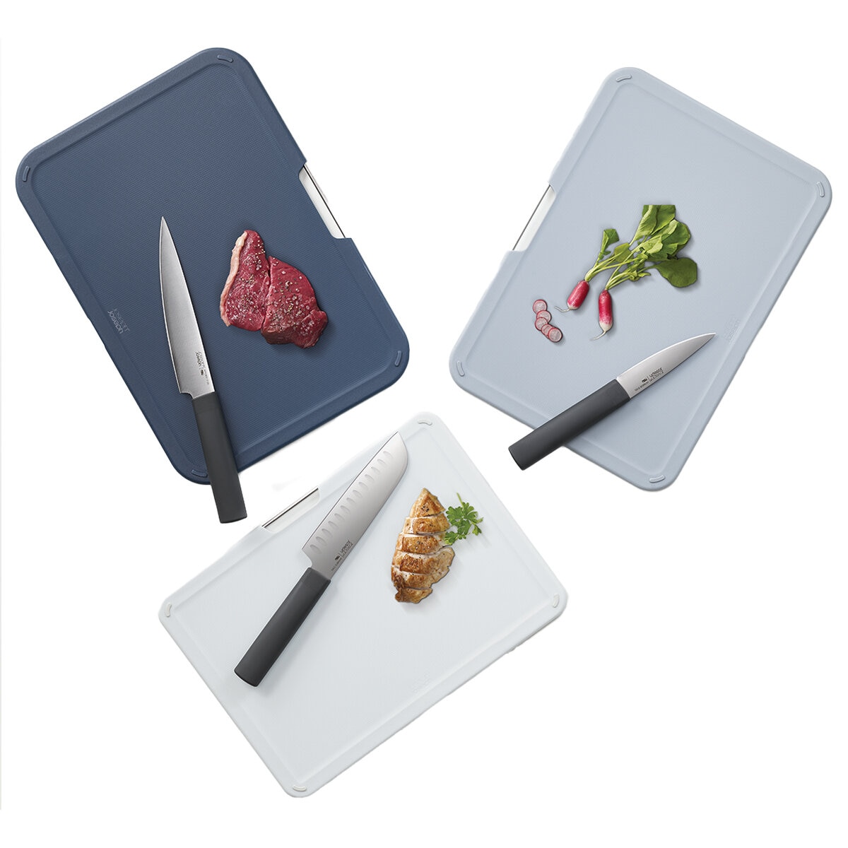 Joseph Joseph 6 Piece Nest Boards And Knives Set