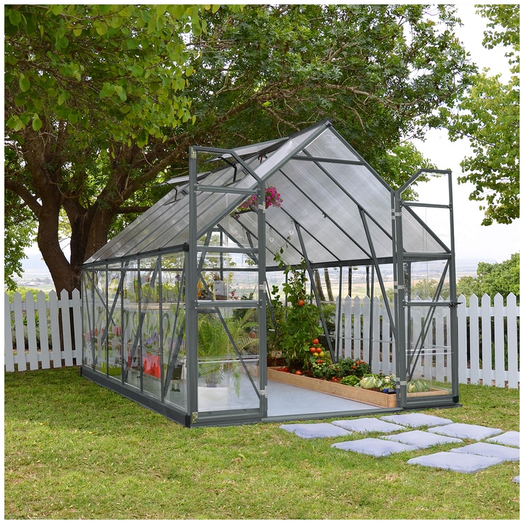 Palram Balance Greenhouse 243.8 x 365.8 cm with Green Frame Costco