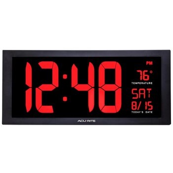 AcuRite Digital Clock With Indoor Temperature