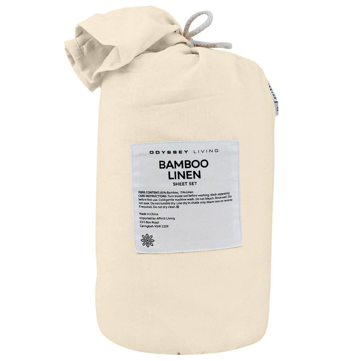 Odyssey Living Bamboo Linen Sheet Set 4pc - King